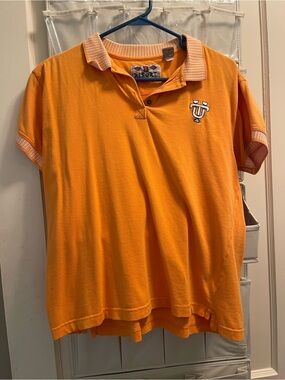 Vintage Boa Tennessee Orange Polo Shirt with Embroidered UT Logo, Women’s Medium
